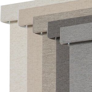 New Open Box Grey Persilux Blackout Roller Shades for Window Blinds,Cordless